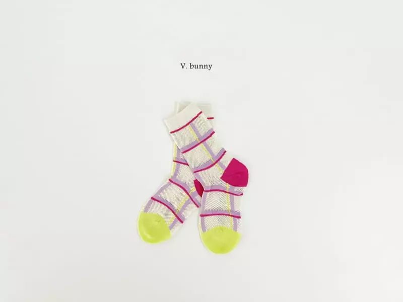 V Bunny - Korean Children Fashion - #magicofchildhood - PP Socks Set - 4