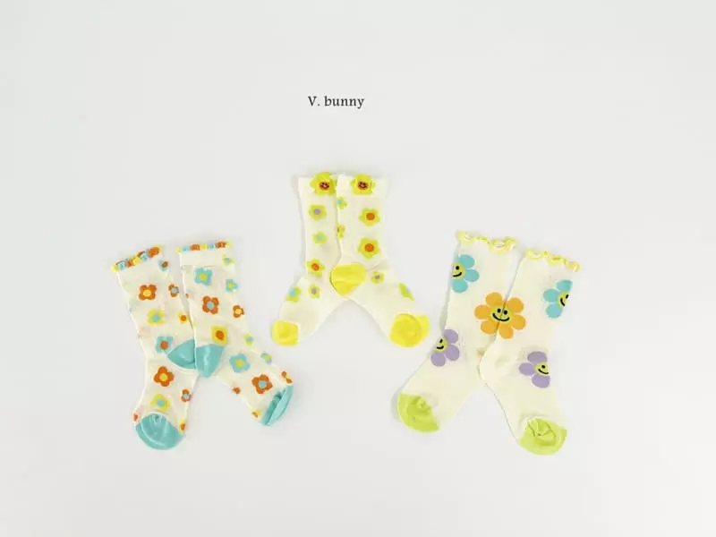 V Bunny - Korean Children Fashion - #minifashionista - Hehe Socks Set
