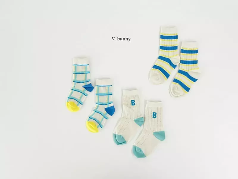V Bunny - Korean Children Fashion - #stylishchildhood - BB Socks Set - 9