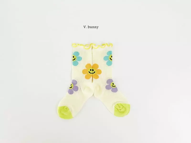V Bunny - Korean Children Fashion - #todddlerfashion - Hehe Socks Set - 3