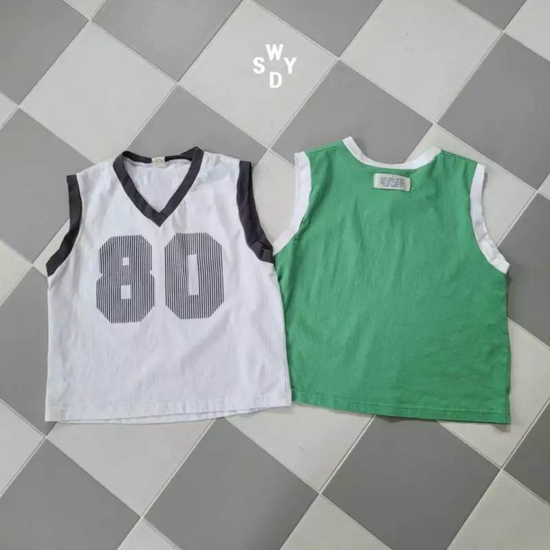 Wednesday - Korean Children Fashion - #kidsshorts - Number Tee