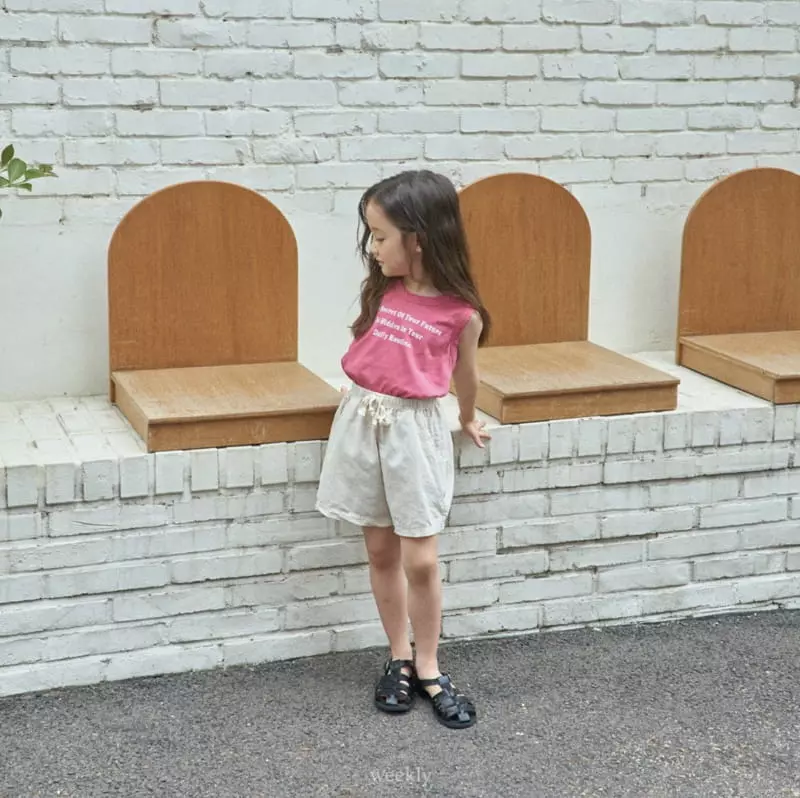 Weekly - Korean Children Fashion - #Kfashion4kids - Classic Linen Shorts - 3