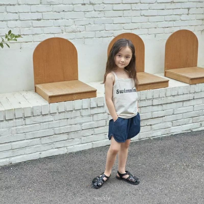 Weekly - Korean Children Fashion - #fashionkids - Swim Linen Sleeveless - 12