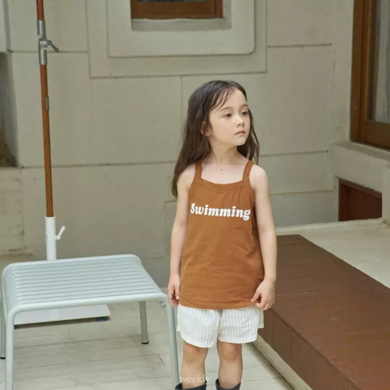 Weekly - Korean Children Fashion - #minifashionista - Swim Linen Sleeveless - 3
