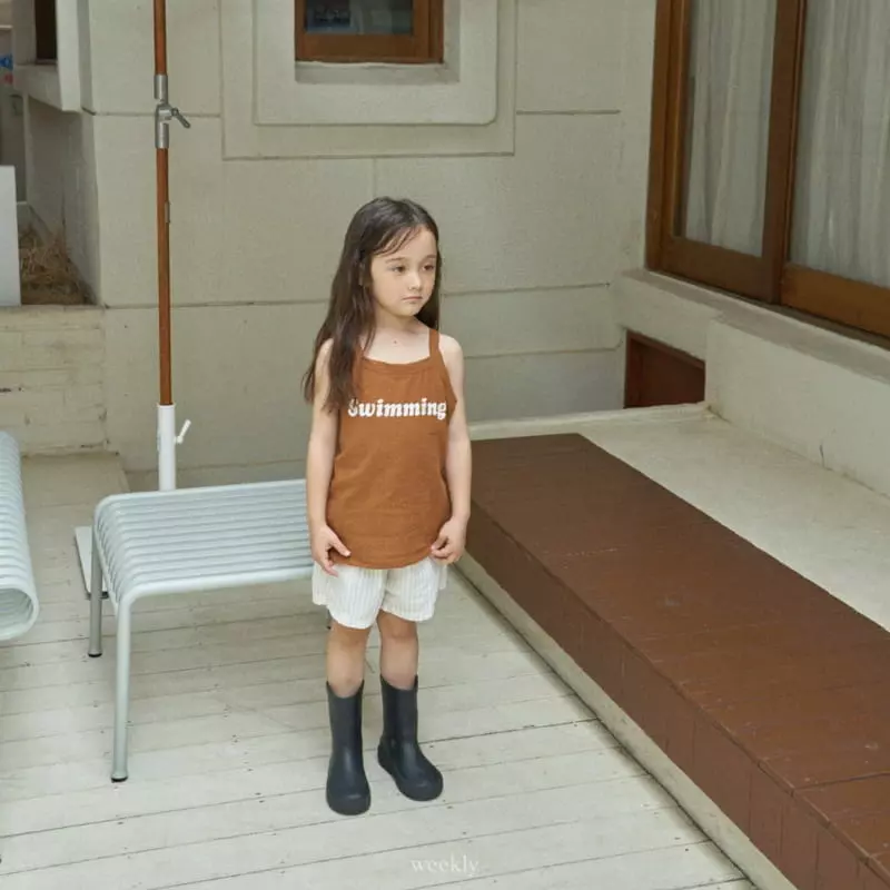 Weekly - Korean Children Fashion - #todddlerfashion - Swim Linen Sleeveless - 5