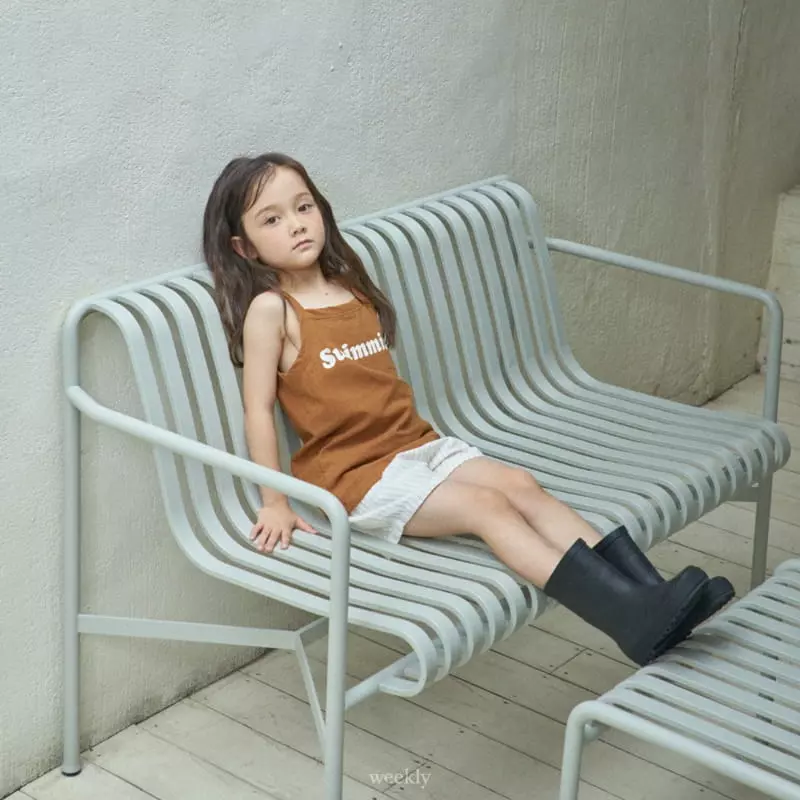 Weekly - Korean Children Fashion - #toddlerclothing - Swim Linen Sleeveless - 6