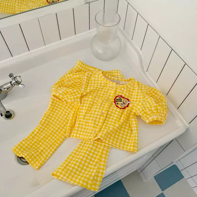 Yellow Factory - Korean Children Fashion - #kidsstore - Vitamin Top Bottom Set - 3