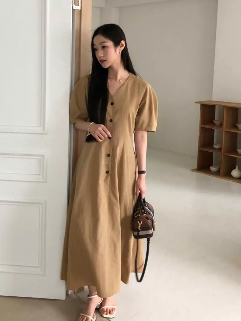 Your - Korean Women Fashion - #womensfashion - Mono V Neck One-piece - 4