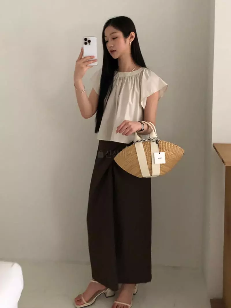 Your - Korean Women Fashion - #momslook - Cloud Shirring Blouse - 8