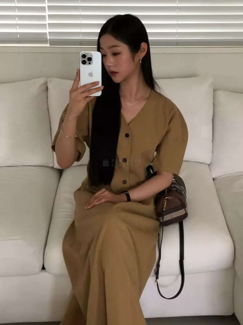Your - Korean Women Fashion - #womensfashion - Mono V Neck One-piece - 9