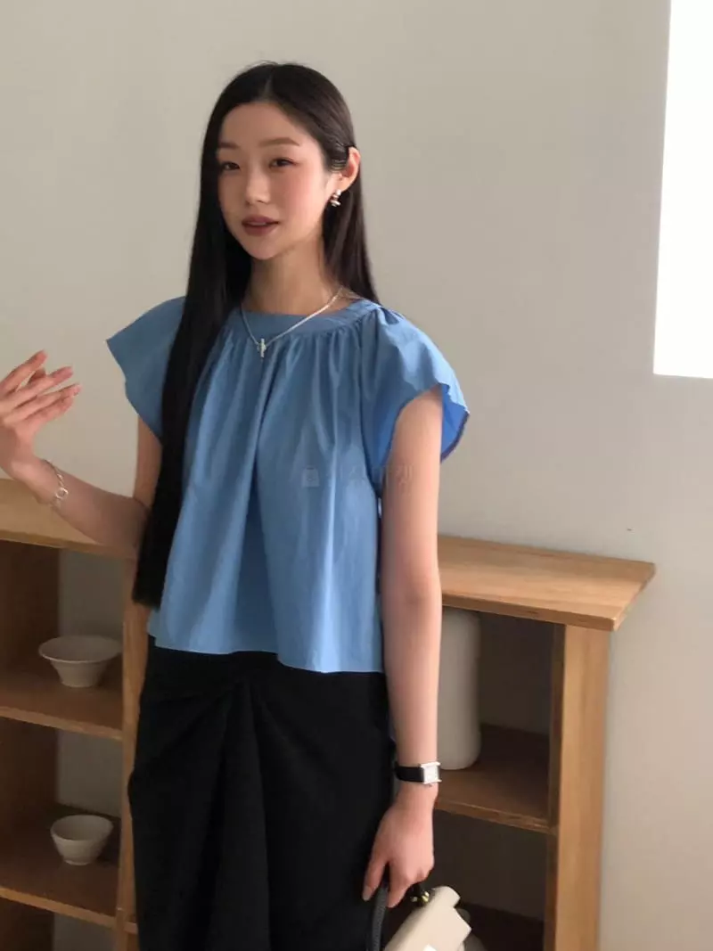 Your - Korean Women Fashion - #womensfashion - Cloud Shirring Blouse