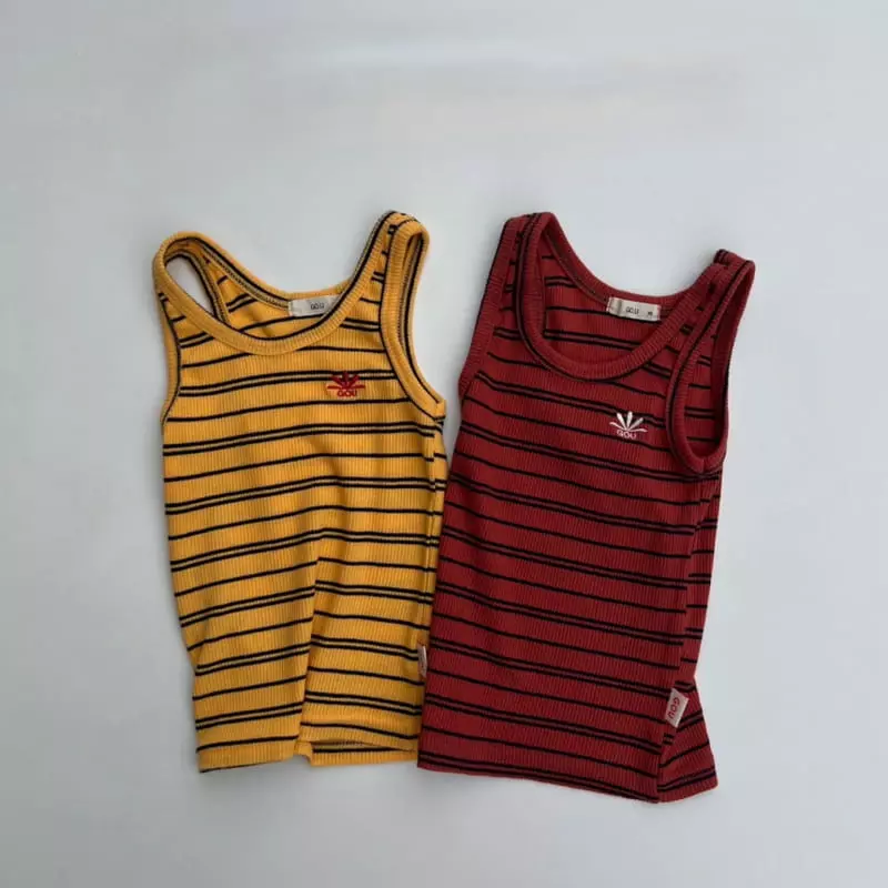 go;u - Korean Children Fashion - #magicofchildhood - Rainbow Habet Sleeveless