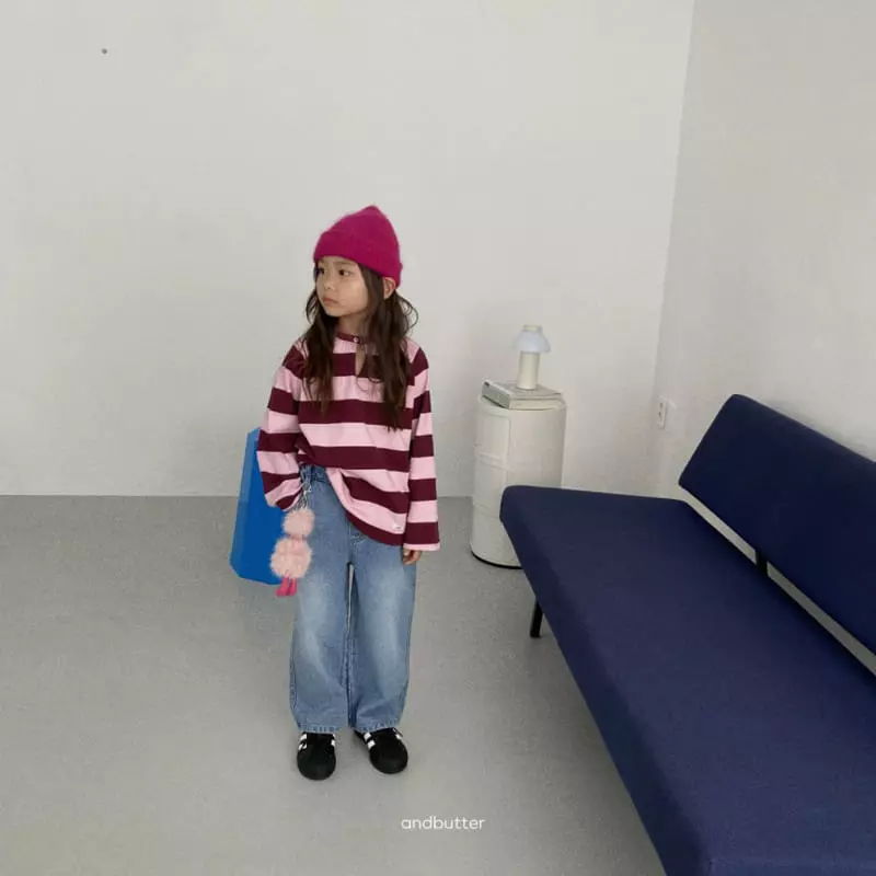 Andbutter - Korean Children Fashion - #childofig - Tom Stripes Tee - 3