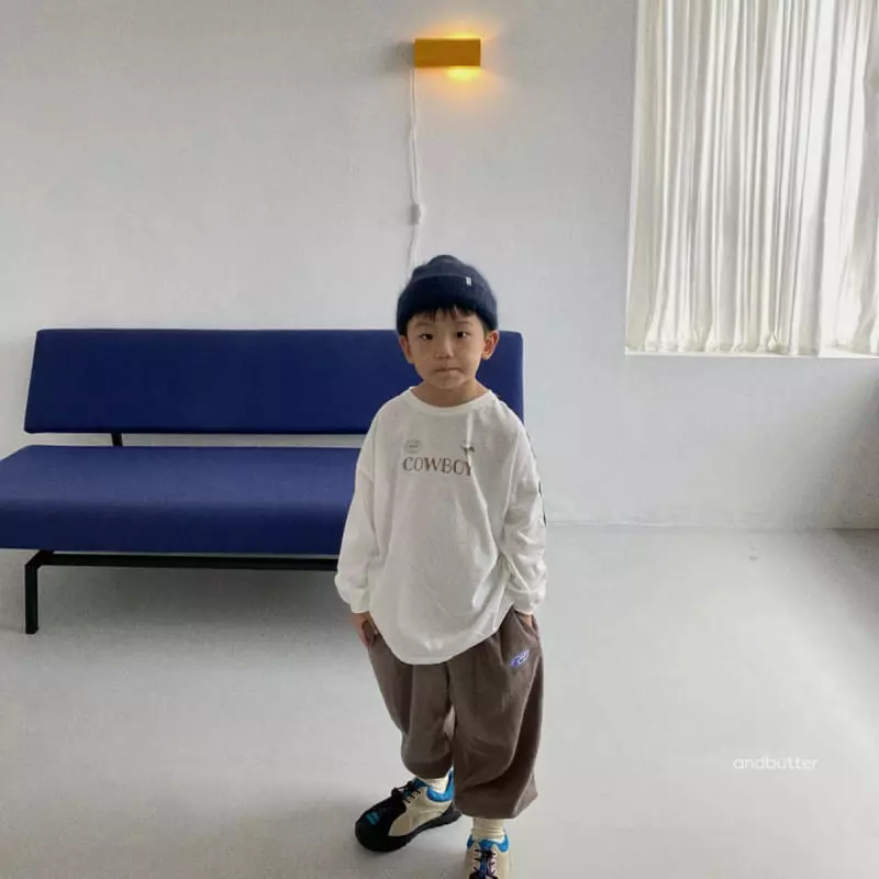 Andbutter - Korean Children Fashion - #discoveringself - Cow Boy Tee - 10