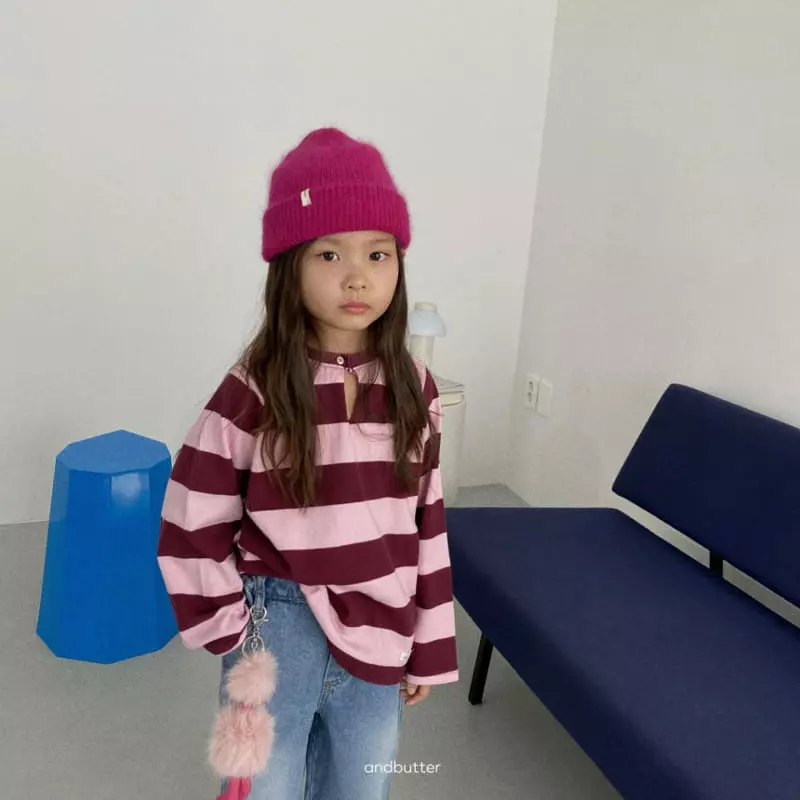 Andbutter - Korean Children Fashion - #discoveringself - Tom Stripes Tee - 6