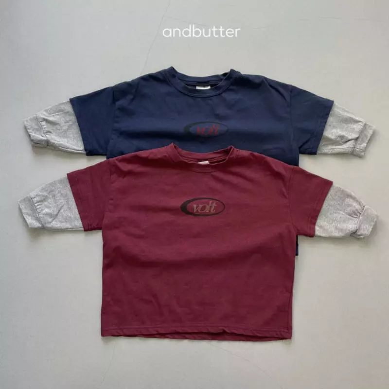 Andbutter - Korean Children Fashion - #fashionkids - Bort Layered Tee