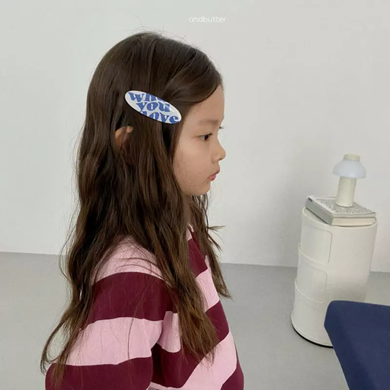 Andbutter - Korean Children Fashion - #magicofchildhood - Love Board Hairpin - 6