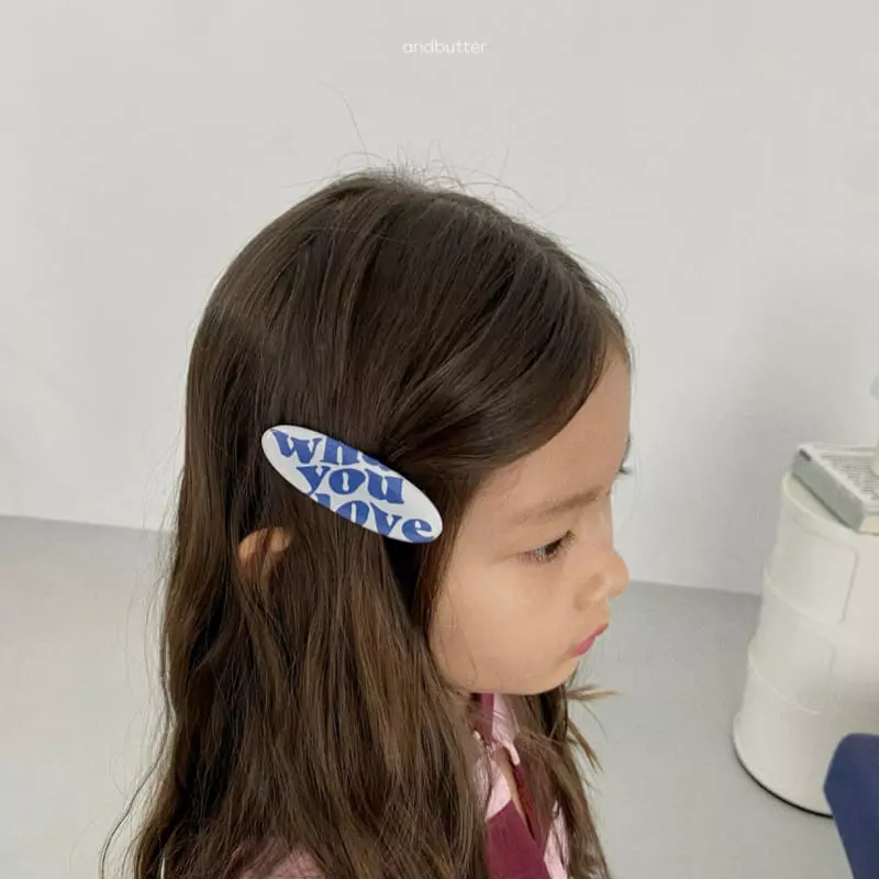 Andbutter - Korean Children Fashion - #minifashionista - Love Board Hairpin - 7