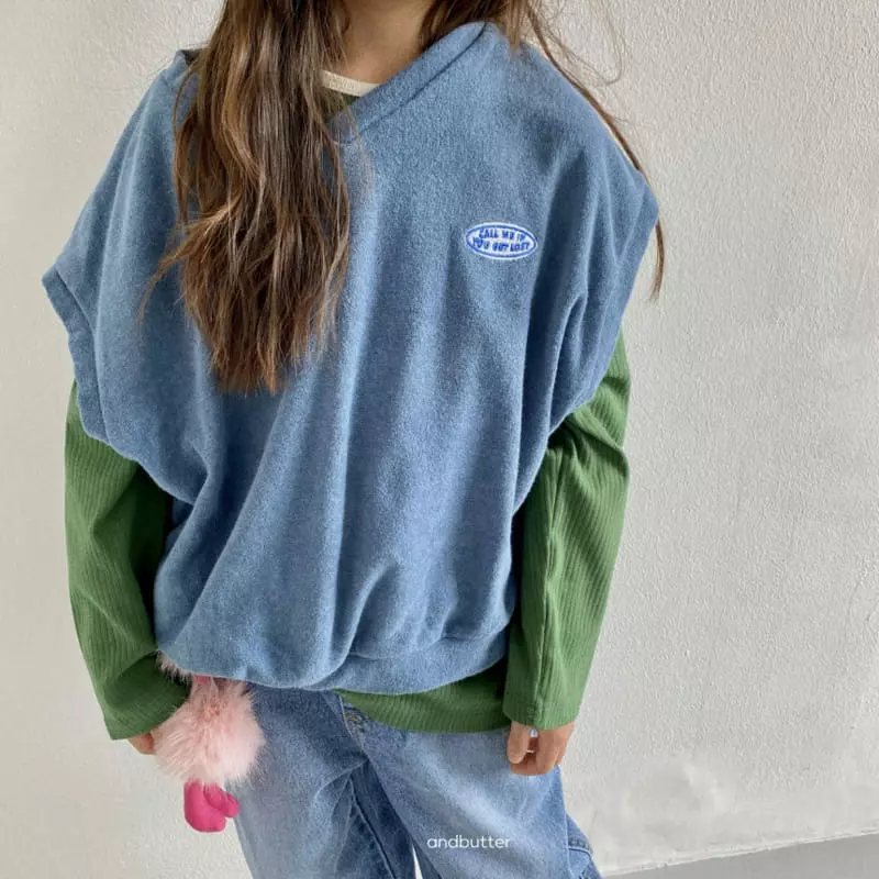 Andbutter - Korean Children Fashion - #prettylittlegirls - Teddy Vest - 3