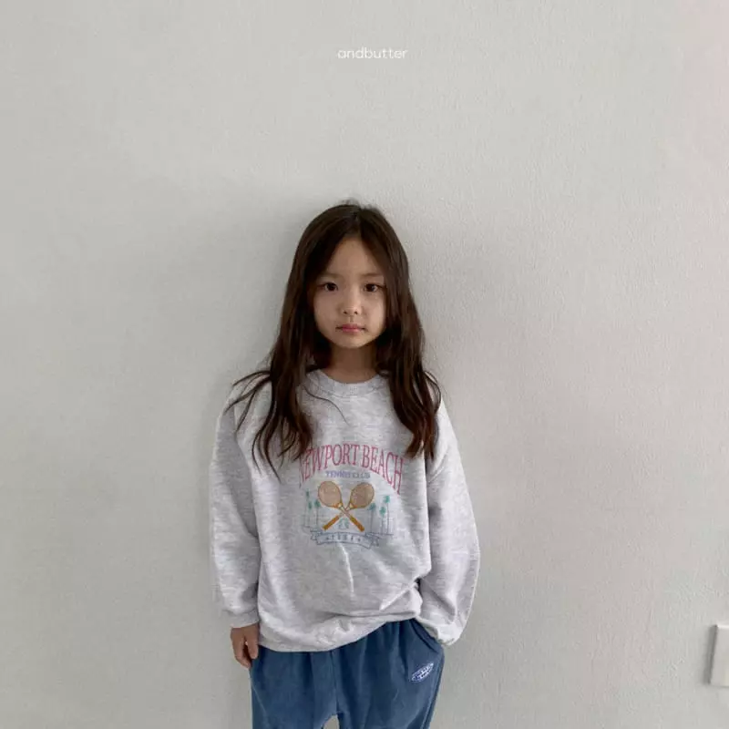 Andbutter - Korean Children Fashion - #todddlerfashion - Tennis Sweatshirt - 7
