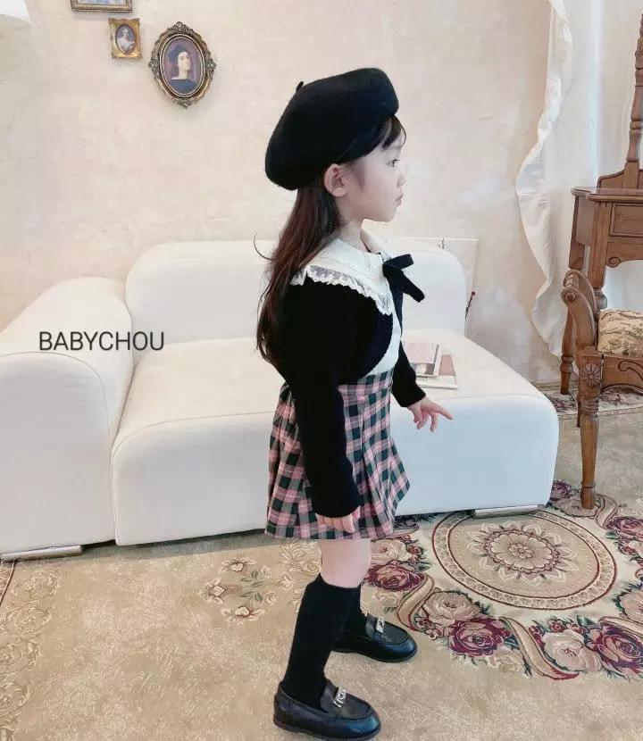 Babychou - Korean Children Fashion - #Kfashion4kids - Lewet Check Skirt - 7