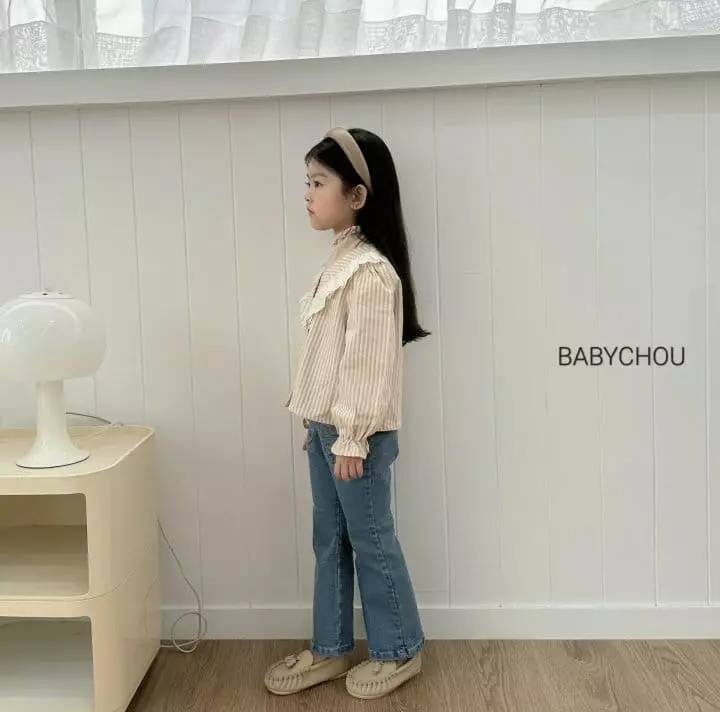 Babychou - Korean Children Fashion - #kidsshorts - And U Blouse - 8