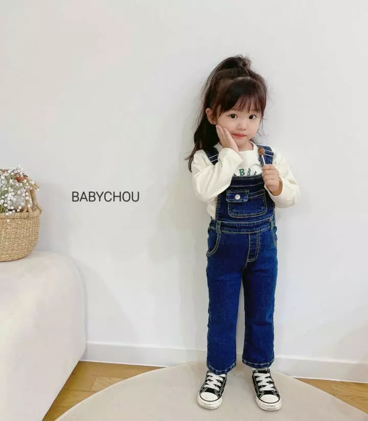 Babychou - Korean Children Fashion - #littlefashionista - Denim Overalls - 12