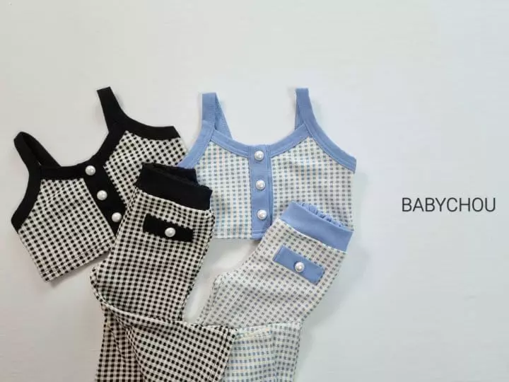 Babychou - Korean Children Fashion - #prettylittlegirls - Bote Top Bottom Set