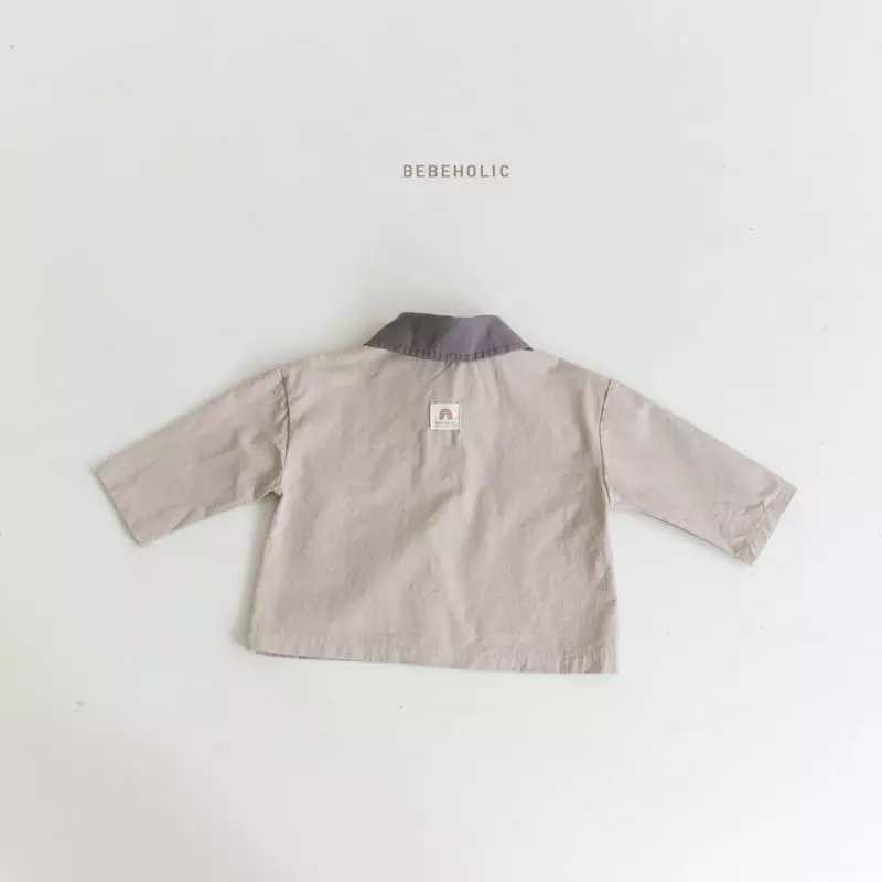 Bebe Holic - Korean Baby Fashion - #babyboutique - Color Collar Shirt Jacket - 9