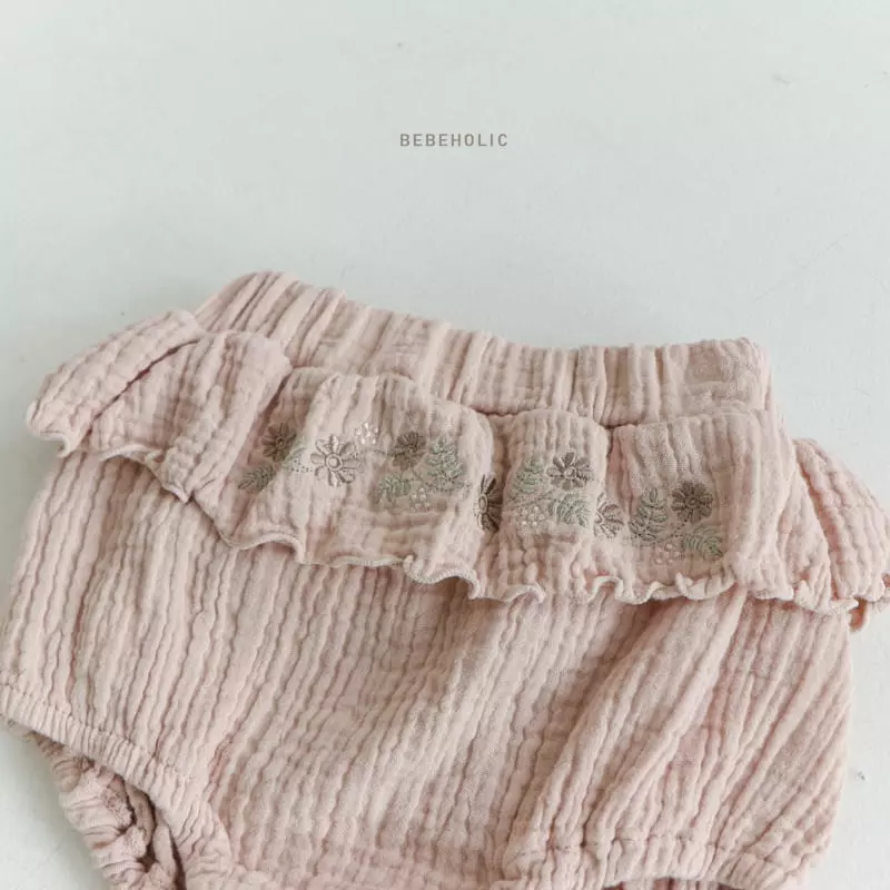 Bebe Holic - Korean Baby Fashion - #babyboutique - Daisy Embrodiery Bloomer - 6