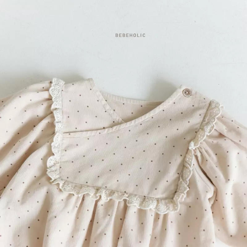 Bebe Holic - Korean Baby Fashion - #babyboutiqueclothing - Dot Lace Bodysuit - 9