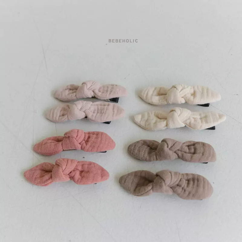 Bebe Holic - Korean Baby Fashion - #babyboutique - Twist Hairpin Set - 4