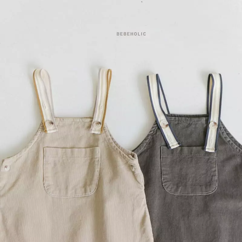 Bebe Holic - Korean Baby Fashion - #babyclothing - Woodie Dungarees Bodysuit