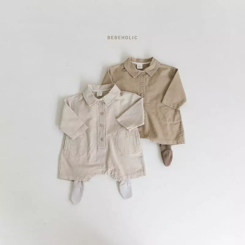 Bebe Holic - Korean Baby Fashion - #babyfashion - Misty Collar Bodysuit - 11
