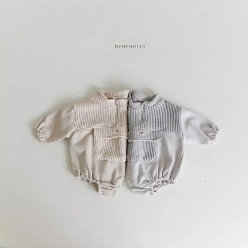 Bebe Holic - Korean Baby Fashion - #babyfashion - Lita Zipper Bodysuit - 5
