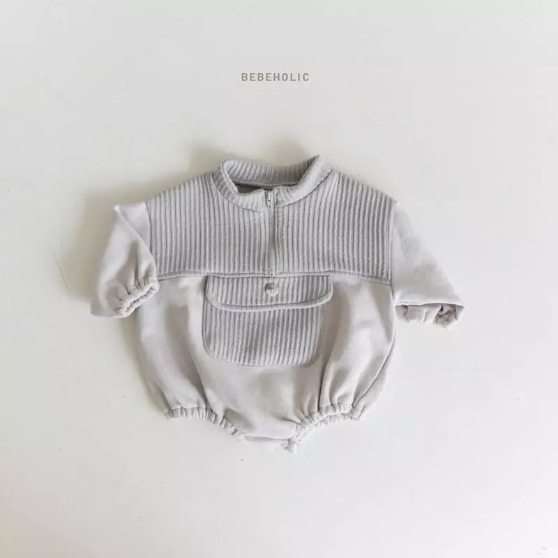 Bebe Holic - Korean Baby Fashion - #babyfever - Lita Zipper Bodysuit - 6
