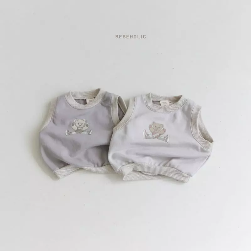 Bebe Holic - Korean Baby Fashion - #babyfever - Bear Vest - 3