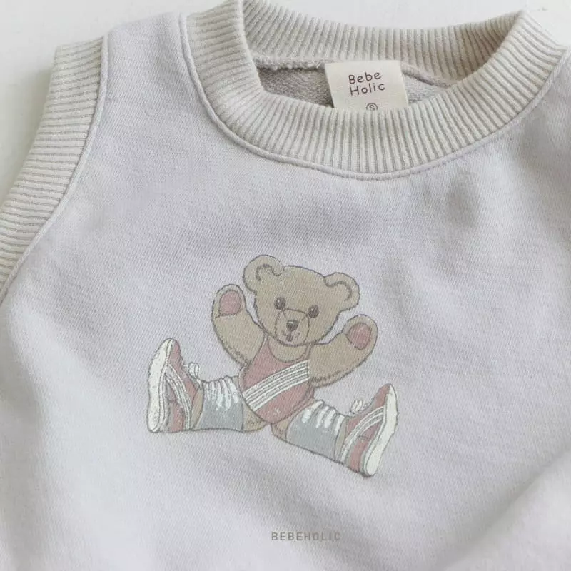 Bebe Holic - Korean Baby Fashion - #babylifestyle - Bear Vest - 5