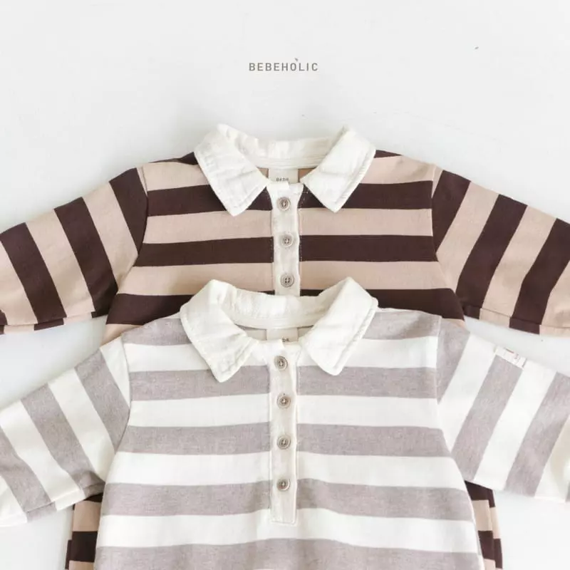 Bebe Holic - Korean Baby Fashion - #babyoninstagram - Latte Collar Bodysuit - 2