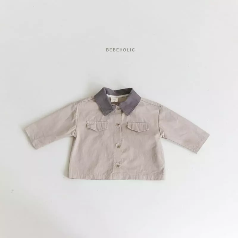 Bebe Holic - Korean Baby Fashion - #babywear - Color Collar Shirt Jacket - 6