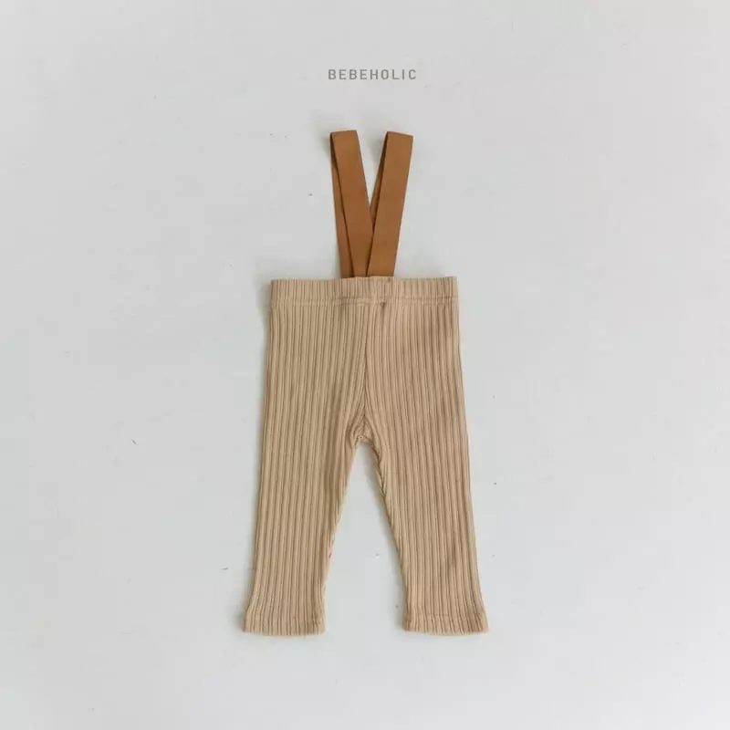 Bebe Holic - Korean Baby Fashion - #babywear - Rib Dungarees Leggings - 9