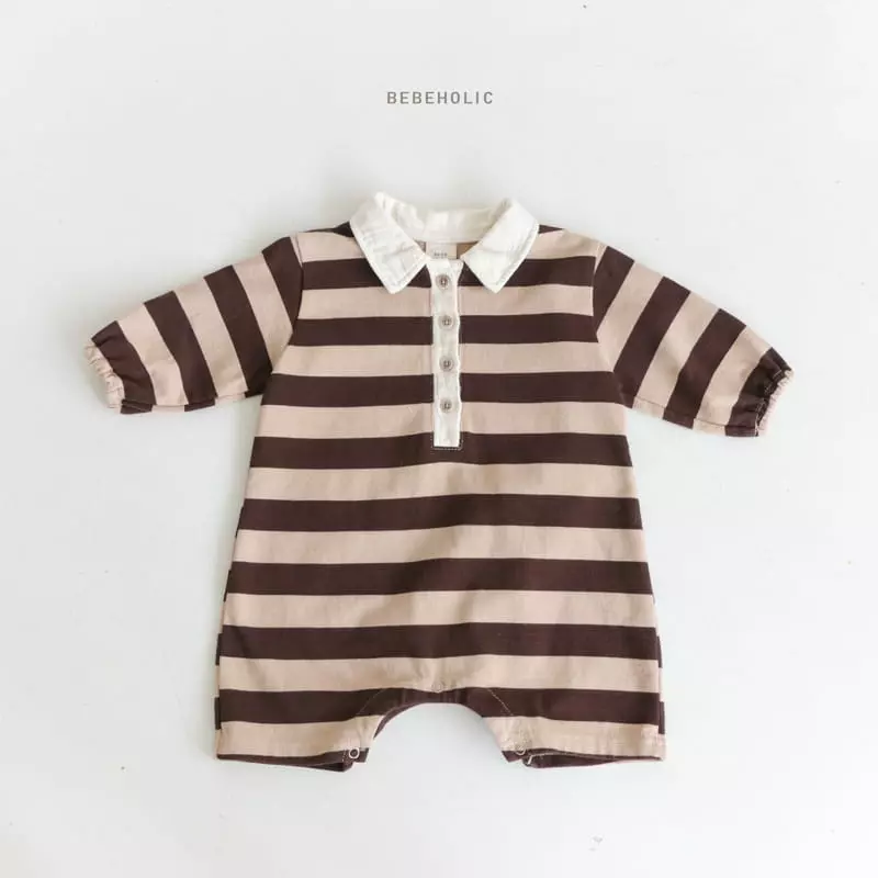 Bebe Holic - Korean Baby Fashion - #onlinebabyboutique - Latte Collar Bodysuit - 7