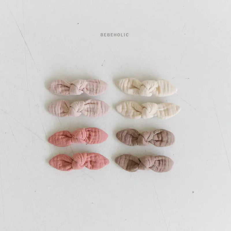 Bebe Holic - Korean Baby Fashion - #smilingbaby - Twist Hairpin Set - 2
