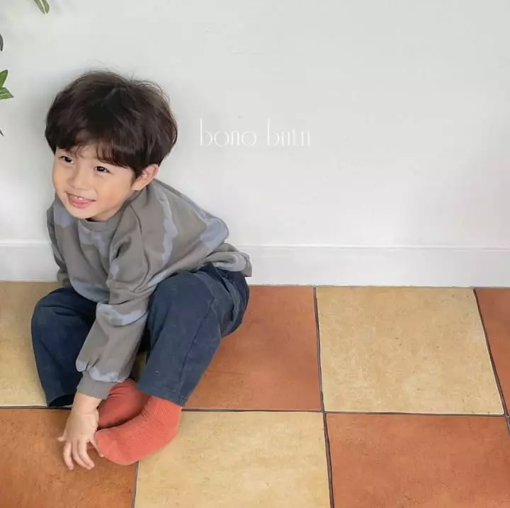 Bonobutton - Korean Children Fashion - #kidsshorts - Fire Sweatshirt - 12