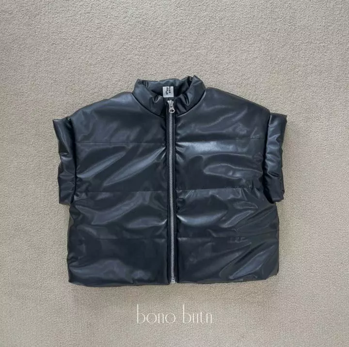 Bonobutton - Korean Children Fashion - #prettylittlegirls - Charcoal Padding Vest