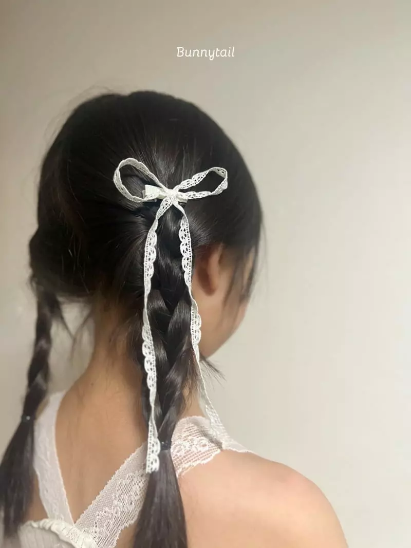 Bunnytail - Korean Children Fashion - #designkidswear - Lace Hairpin - 8