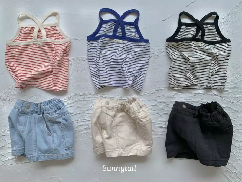 Bunnytail - Korean Children Fashion - #todddlerfashion - Simply Sleeveless Tee - 12