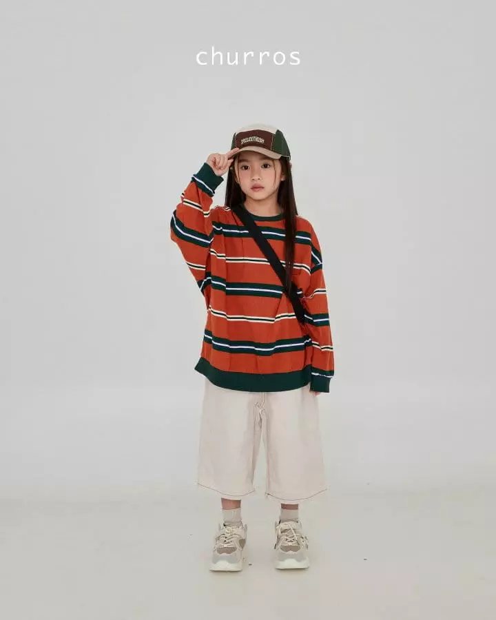 Churros - Korean Children Fashion - #childofig - Multi Stripes Sweatshirt - 2