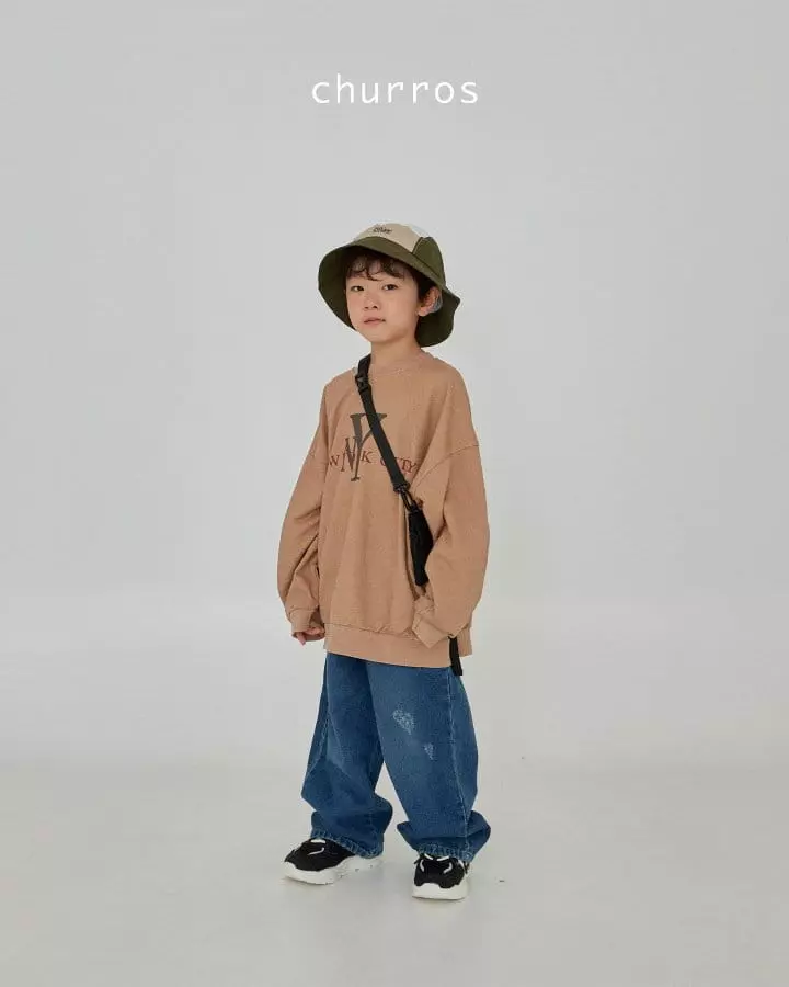 Churros - Korean Children Fashion - #designkidswear - NY Pigment Sweatshirt - 6