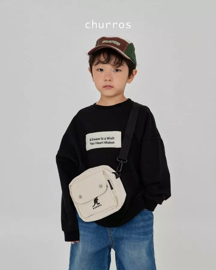 Churros - Korean Children Fashion - #discoveringself - Lettering Sweatshirt - 4